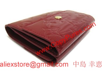 LOUISVUITTON　ルイ・ヴィトン　ヴェルニ　LV　財布　Wホック　ポルトフォイユ・エリーズ　ポムダムール　M93529